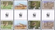 Cook Islands 2017 WWF/ Curlew/ Birds/ Nature/ Endangered Species 4v set gutter pairs (b209ka)