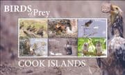 Cook Islands 2018 Birds of Prey/ Raptors/ Kites/ Owls/ Nature/ Wildlife 6v sht (s5346g)