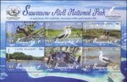 Cook Islands 2019 Suwarrow Atoll Park/ Booby/ Crab/ Birds/ Nature 6v m/s (b209z)