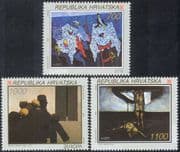Croatia 1993 Europa/ Art/ Paintings/ Artists/ Modern/ Contemporary 3v set (n42943)