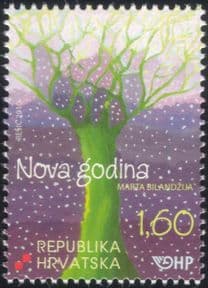 Croatia 2010 New Year Greetings/ Trees/ Forest/ Plants/ Nature/ Art/ Artists 1v (n44798)