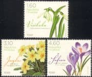 Croatia 2012 Crocus/ Snowdrop/ Primrose/ Flowers/ Plants/ Nature 3v set (n44792)