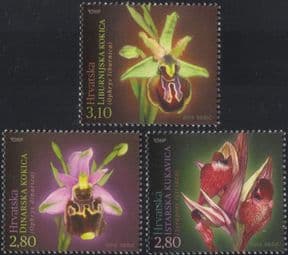 Croatia 2014 Orchids/ Flowers/ Nature/ Endangered Plants/ Conservation 3v set (n44788)