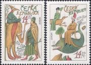 Czech Republic 1994 Europa/ Discoveries/ Marco Polo/ Explorers/ Animation 2v set (ex1087)