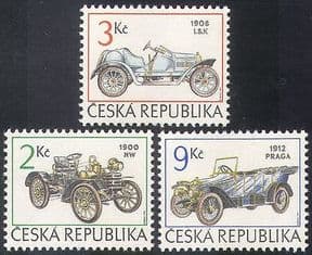 Czech Republic 1994 Racing Cars  /  Motoring  /  Transport  /  History  /  Sports 3v set n40919