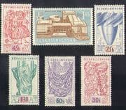Czechoslovakia 1958 EXPO / Exhibition / Buildings / Architecture / Puppets 6v (n37358)