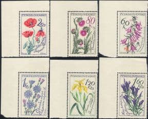 Czechoslovakia 1964  Plants/ Wild Flowers/ Nature/ Poppy/ Thistle  6v set  (n38904a)