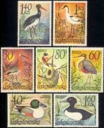 Czechoslovakia 1967 Heron/ Stork/ Duck/ Avocet/ Birds/ Nature/ Wildlife 7v set (n46148)