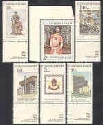 Czechoslovakia 1968 Art / Statue / Paintings / Buildings / Radio / StampEx 6v set (n37080)