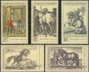 Czechoslovakia 1969 Horses/ Durer/ Art/ Animals/ Paintings/ Artists 5v set (n46511)