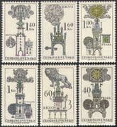 Czechoslovakia 1970 Buildings/ Signs/ Architecture/ Clock Towers/ Lion 6v set n41667