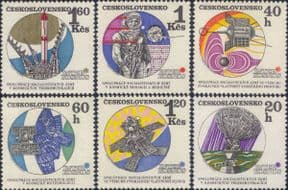 Czechoslovakia 1970  Intercosmos/ Space/ Rocket/ Astronaut/ Satellite  6v set  (n46506)