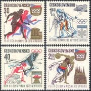 Czechoslovakia 1971 Olympic Games/ Olympics/ Sports/ Skiing/ Athletics 4v set (n44178)