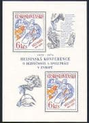 Czechoslovakia 1976 UN / Security Conference / Dove / Birds / Animation 2v m / s (n32754)