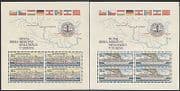 Czechoslovakia 1982 Danube / Boats / Ferries / Bridge / Transport 2 x 4v sht (n35520)