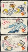 Czechoslovakia 1982 Football World Cup Championships, Spain/ WC/ Soccer/ Sports/ Games 3v set (n44697)