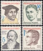 Czechoslovakia 1983 Jasoslav Hasek/ Martin Luther/ Brahms/ People/ Writers/ Composers 4v set n46242