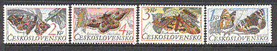 Czechoslovakia 1987 Butterflies / Insects 4 set ref:b9334