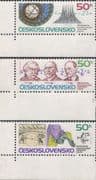 Czechoslovakia 1987 Mathematicians/ Mathematics/ People/ Clock 3v set (n46605)