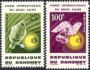 Dahomey 1964 IQSY/ Space/ Quiet Sun/ Satellites/ Solar/ Astronomy/ Geophysics 2v set (n24238)