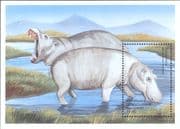 Democratic Rep of Congo 2000 Hippopotamus/ Animals/ Wildlife/ Nature 1v m/s (s2463m)