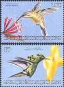 Democratic Republic of Congo 2000 Birds/ Hummingbirds/ Nature/ Wildlife 2v set (b9788q)