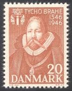 Denmark 1946 Tycho Brahe / Astronomy / Science / Stars / Space / People 1v (n34060)