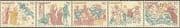 Denmark 1973 Church Frescoes / Art / Paintings / Eve / Devil / Religion 5v stp (n40916)