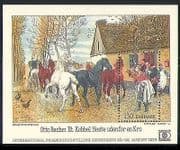Denmark 1976 Horses / Animals / Nature / StampEx m / s (n31676)