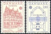 Denmark 1978 Europa/ Architecture/ Buildings/ Castle/ House/ Heritage/ History 2v set (n42721)
