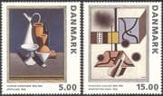 Denmark 1993 Contemporary Art/ Modern/ Abstract/ Paintings/ Artists 2v set (n42648)