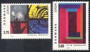 Denmark 1993 Europa / Modern Art / Contemporary / Painting / Artists 2v set (n40993)