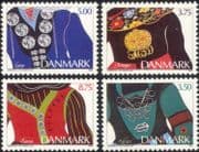 Denmark 1993 Jewellery/ Gold/ Silver/ Metal/ Design/ Art/ Costumes 4v set (n19840)