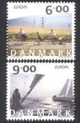 Denmark 2004 Europa / Cycling / Bikes / Yacht / Boats / Sailing / Transport 2v set (n39078)