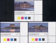 Denmark 2008 Theatre/ Opera/ Singing/ Playhouse/ Buildings/ Architecture 3v set (n44803c)