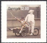 Denmark 2012 Europa/ Tourism/ Clowns/ Bike/ Tricycle/ Cycling/ Transport/ Pierrot/ Harlequin 1v s/a (n42638)