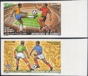Djibouti 1986 World Cup/ Mexico/Football/ Sports/ Games 2v set IMPERFORATE (n46579)