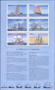 Djibouti 2000 Sailing Ships/ Sail/ Boats/ Transport/ Nautical/ History 6v m/s (b1912x)