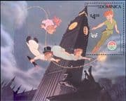 Dominica 1980 Disney/ Christmas/ Peter Pan/ Teddy/ Fairy/ Films/ Cartoons/ Books 1v m/s (n26747)