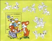 Dominica 1984 Christmas/ Disney/ Donald/ Teddy Bear/ Bears/ Toys/ Cartoons/ Animation 1v m/s (b6967)