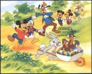 Dominica 1984 Disney/ Easter Rabbit/ Mickey/ Donald/ Goofy/ Cartoons/ Imperforate/ IMPERF m/s d00273