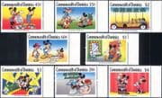 Dominica 1989 Disney/ Mickey/ Hollywood/ Films/ Cartoons/ Animation 8v set (d00325)