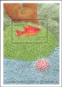 Dominica 1992 Flamefish/ Fish/ Animals/ Marine Life/ Nature/ Wildlife 1v m/s (b9092p)