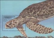 Dominica 1993 Hawksbill Turtles/ Marine Animals/ Nature/ Wildlife 1v m/s (b6450a)