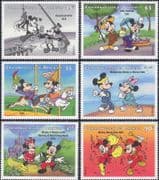 Dominica 1998 Disney/ Mickey Mouse 70th/ Cartoons/ Animation/ Films 6v set (d00323)