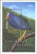 Dominica 2001 Purple Gallinule/ Duck/ Birds/ Nature/ Wildlife/ Conservation 1v m/s (b2632h)
