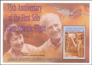 Dominica 2002 Lindbergh/ Aviation/ Plane/ Aircraft/ Flight/ Transport 1v m/s (s5441v)
