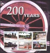 Dominica 2004 Steam Engines/ Diesel/ Electric/ Locomotives/ Railways/ Trains/ Transport 6v m/s (n42784)