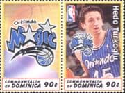 Dominica 2006 Hedo Turkoglu/ Team Badge/ Basketball/ Sports/ Games/ People 2v set pr (s1872p)