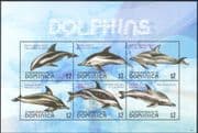Dominica 2009 Dolphins/ Whales/ Nature/ Marine/ Wildlife/ Conservation 6v m/s (n43948)